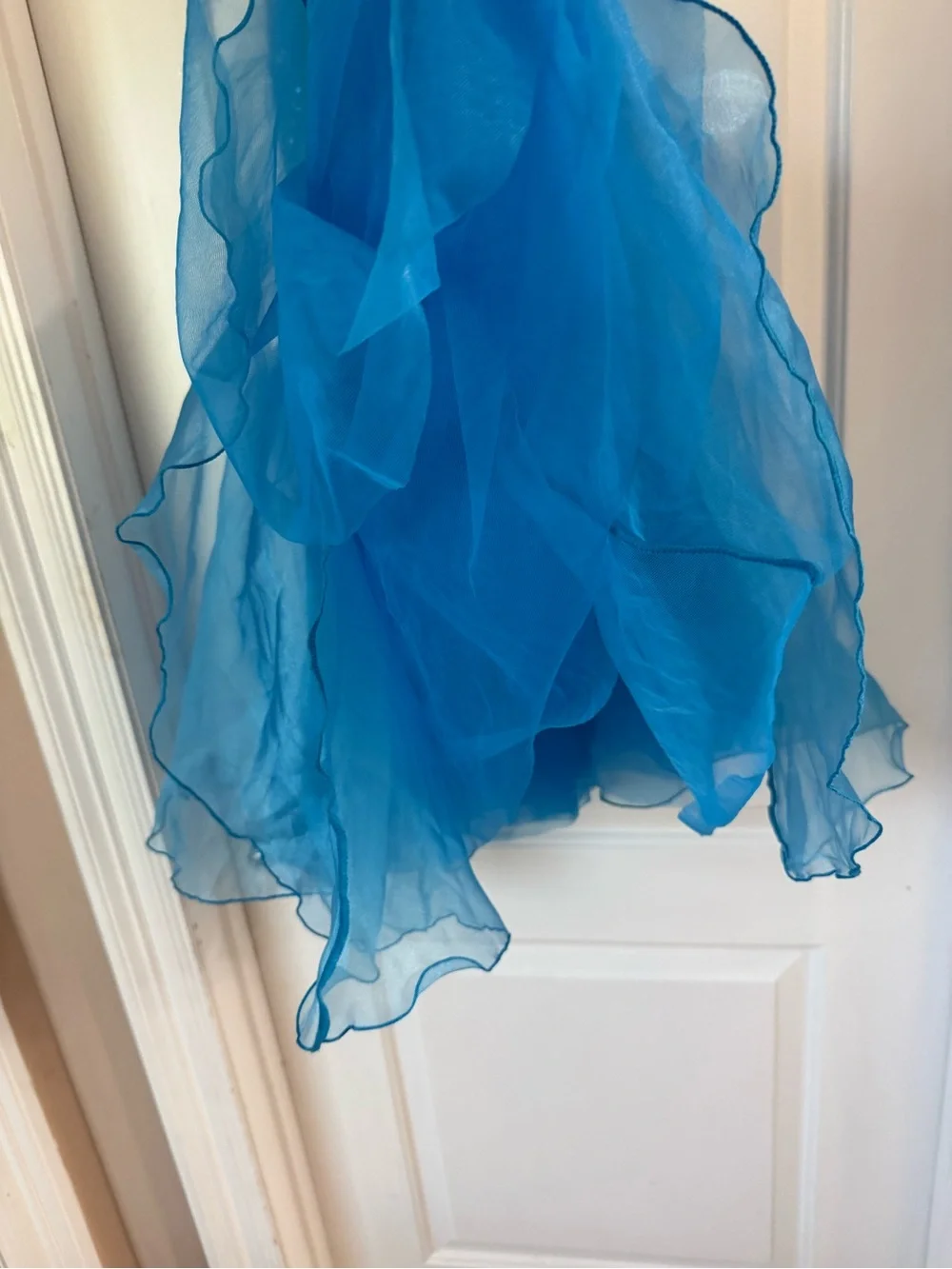 Weissman Teal Dance Costume, tap, musical theatre, blue dress, child large